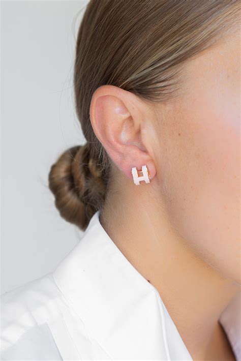 hermes pop h earrings rose gold|hermes pop h earrings singapore.